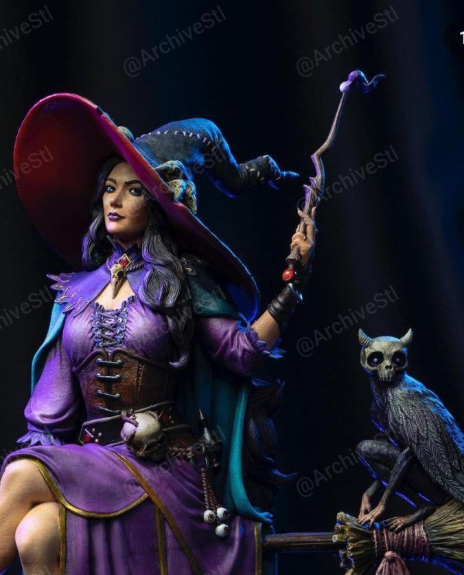 摩根女巫与斯科迪(Morgan The Hex Witch and Schrodie) 3D打印图纸